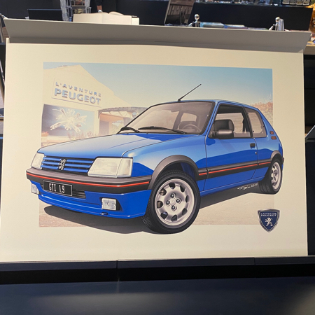 La boutique du Musée de l'Aventure Peugeot.