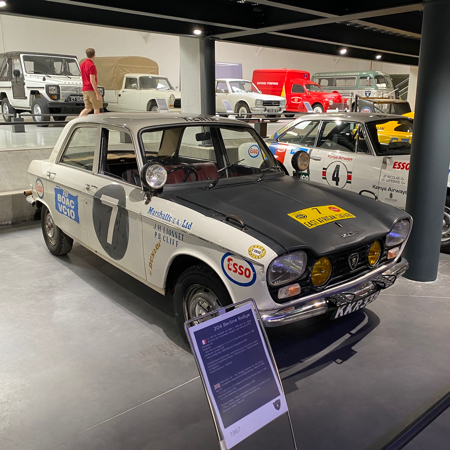 Peugeot 204 Berline Rallye 1967 au Musée de l'Aventure Peugeot.