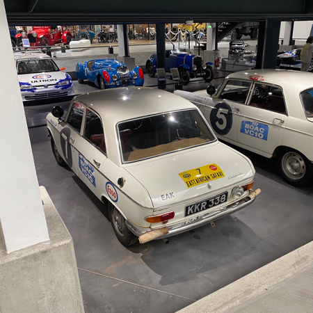 Peugeot 204 Berline Rallye 1967 au Musée de l'Aventure Peugeot.