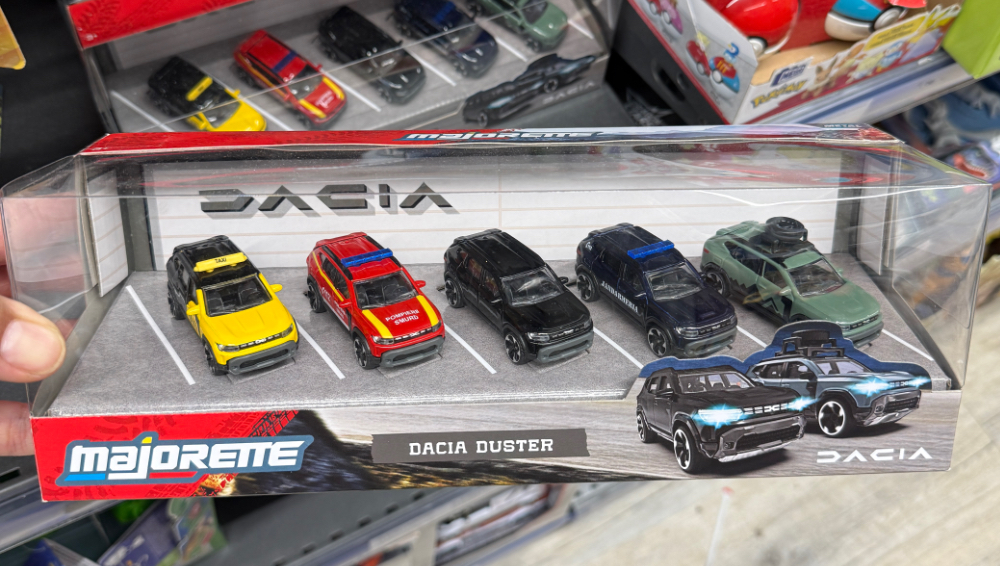 Zoom sur le Giftpack Dacia Duster 2026 de chez Majorette !