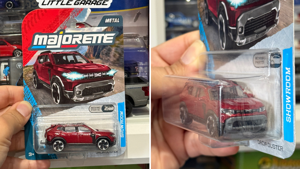 Zoom sur le Giftpack Dacia Duster 2026 de chez Majorette !